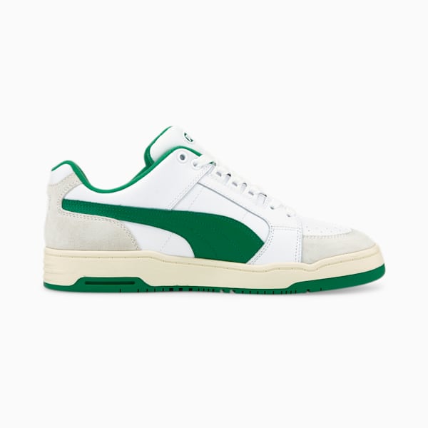Slipstream Lo Retro Sneakers, Puma White-Amazon Green, extralarge-IND