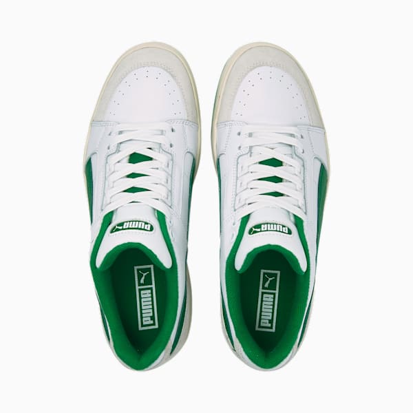 Slipstream Lo Retro Trainers, Puma White-Amazon Green, extralarge