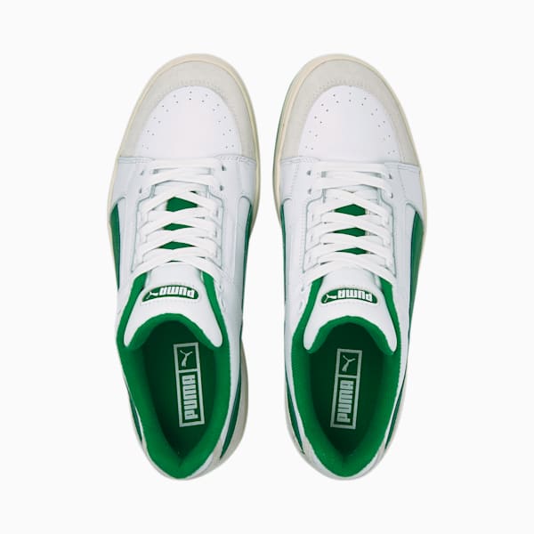 Slipstream Lo Retro Unisex Sneakers, Puma White-Amazon Green, extralarge-IND