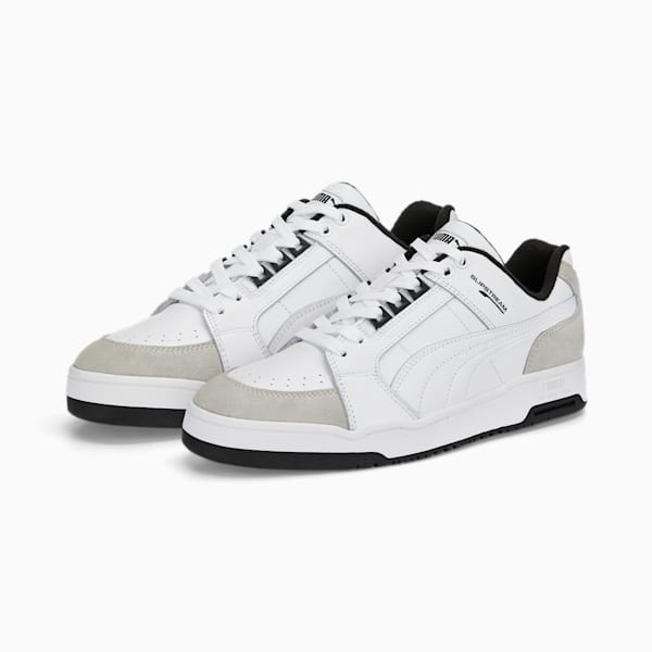 Slipstream Lo Retro Unisex Sneakers, Puma White-Vaporous Gray, extralarge-IND