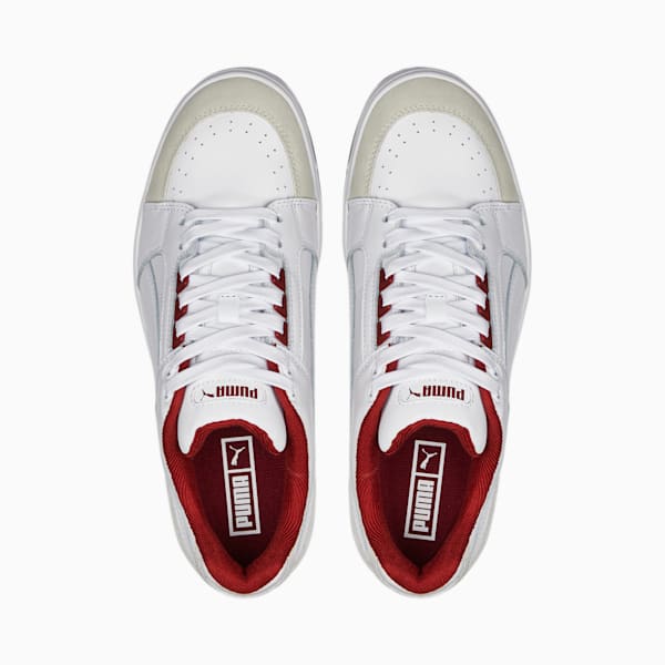 Slipstream Lo Retro Trainers, Puma White-Intense Red