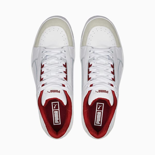 Slipstream Lo Retro Unisex Sneakers, Puma White-Intense Red, extralarge-IND