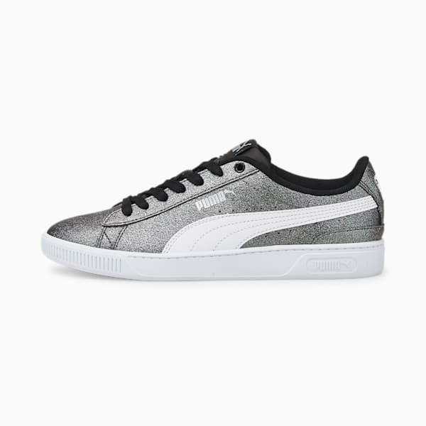 Vikky v3 Glitz Sneakers JR, Puma Black-Puma White-Puma Silver
