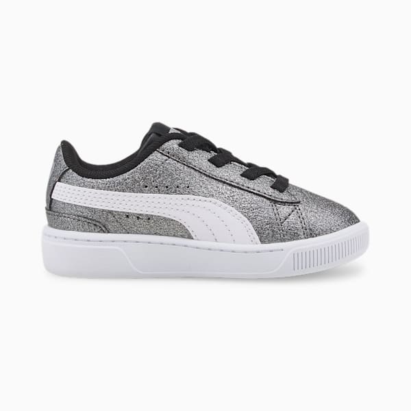 Tenis para Bebé Vikky v3 Glitz, Puma Black-Puma White-Puma Silver, extralarge