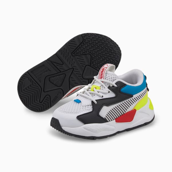 RS-Z Core AC Babies' Trainers, Puma White-Puma Black-Yellow Alert, extralarge-GBR