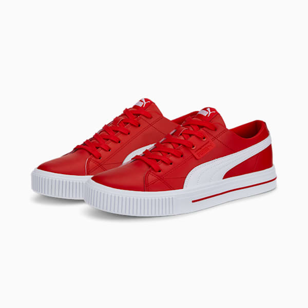 ユニセックス エヴァー FS スニーカー, Burnt Red-Puma White, extralarge-JPN