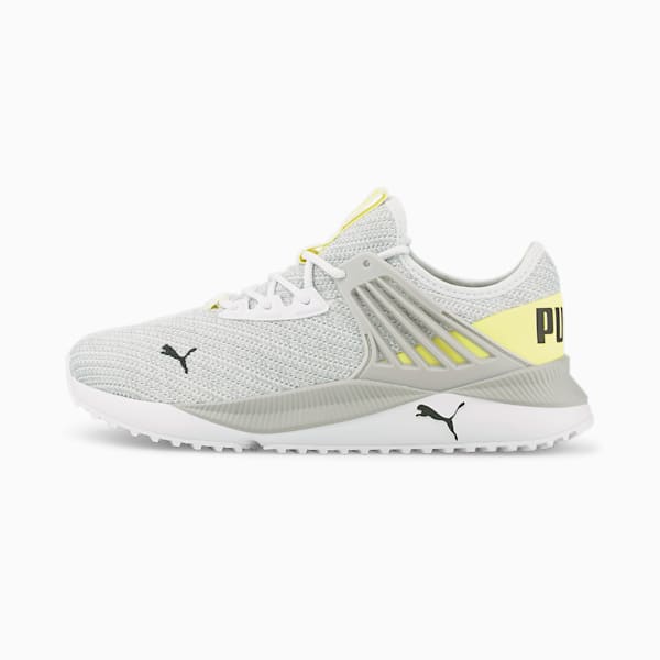 Pacer Future Doubleknit Sneakers, Puma White-Gray Violet-Lemon Sherbert, extralarge