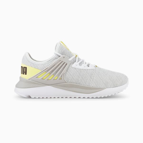 Pacer Future Doubleknit Sneakers, Puma White-Gray Violet-Lemon Sherbert, extralarge