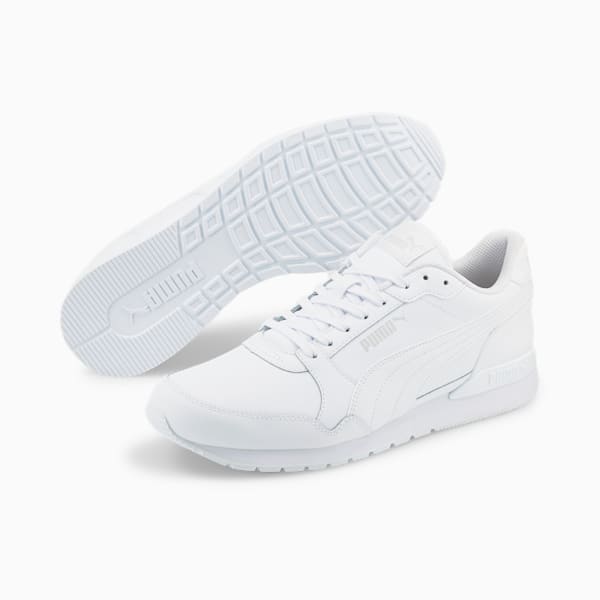 Tenis ST Runner v3 L, Puma White-Puma White-Gray Violet, extralarge