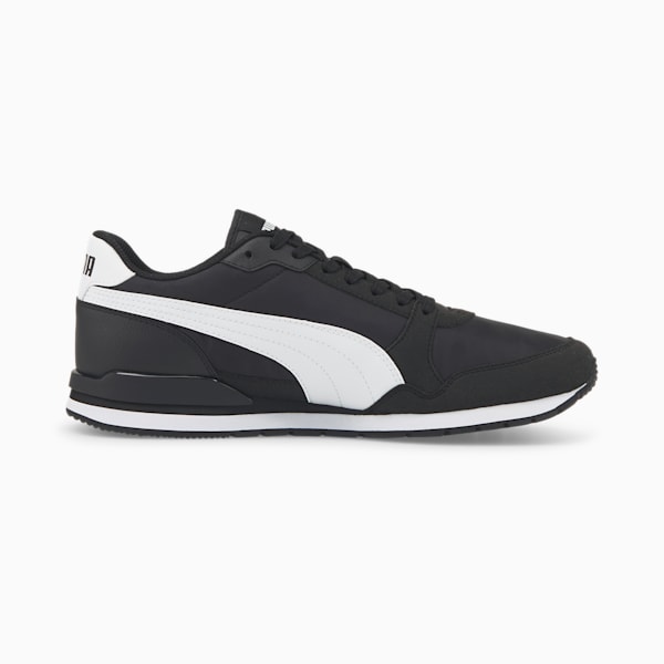  PUMA Kids Boys St Runner V3 Leather Slip On Sneakers Shoes  Casual - Black, White - Size 11 M