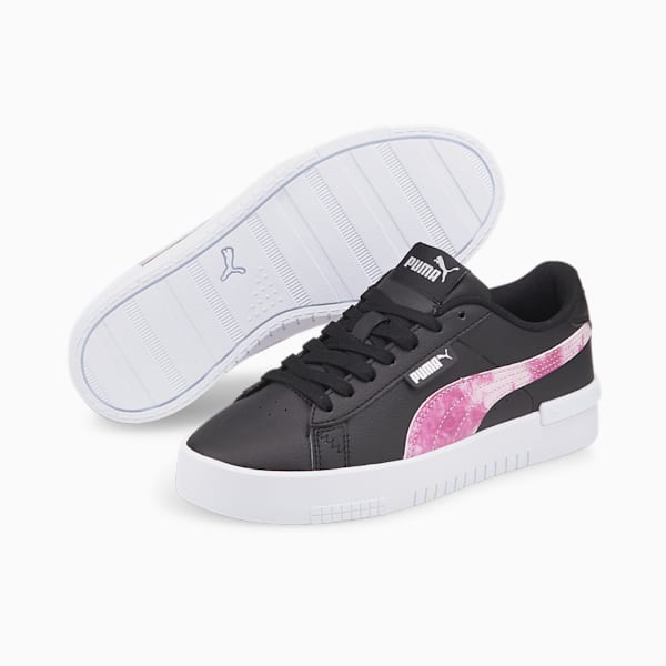 Jada Bleach Sneakers Big Kids, Puma Black-Deep Orchid-Chalk Pink-Puma Silver