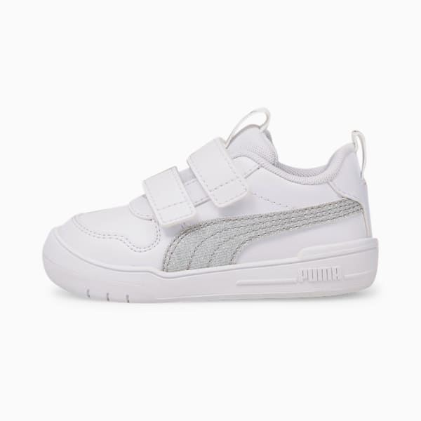 Multiflex Glitz Toddlers' Sneakers, Puma White-Puma Silver, extralarge