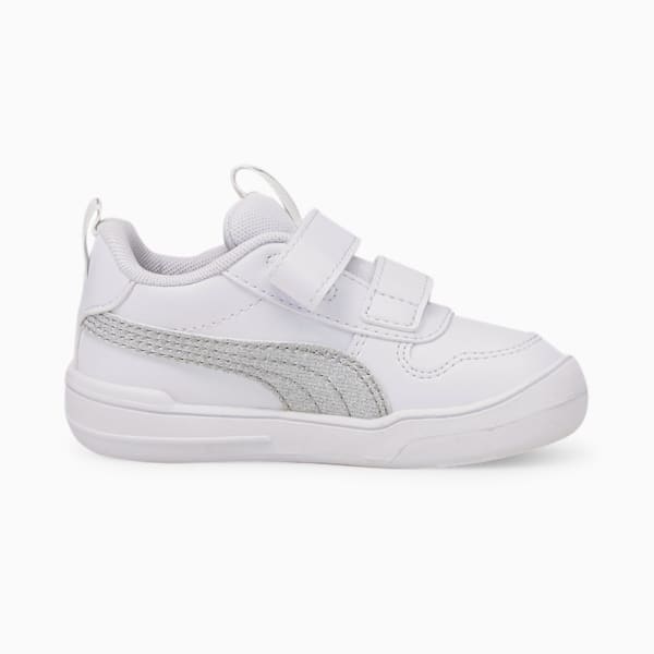 Multiflex Glitz Toddlers' Sneakers, Puma White-Puma Silver, extralarge