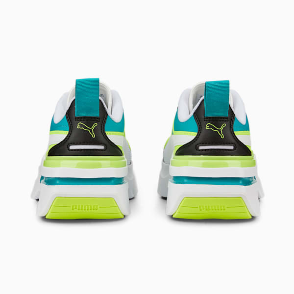Tenis para mujer Kosmo Rider Pop, Puma White-Lime Squeeze, extralarge
