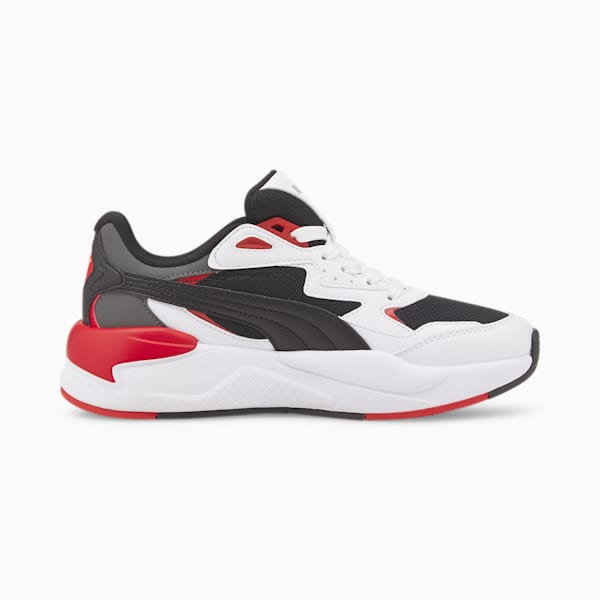 X-Ray Speed Kids Sneakers, Puma White-Puma Black-High Risk Red-Dark Shadow, extralarge-IND