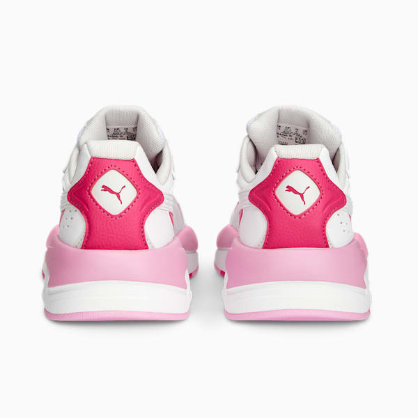Zapatos deportivos X-Ray Speed para niños grandes, PUMA White-Glowing Pink-Lilac Chiffon
