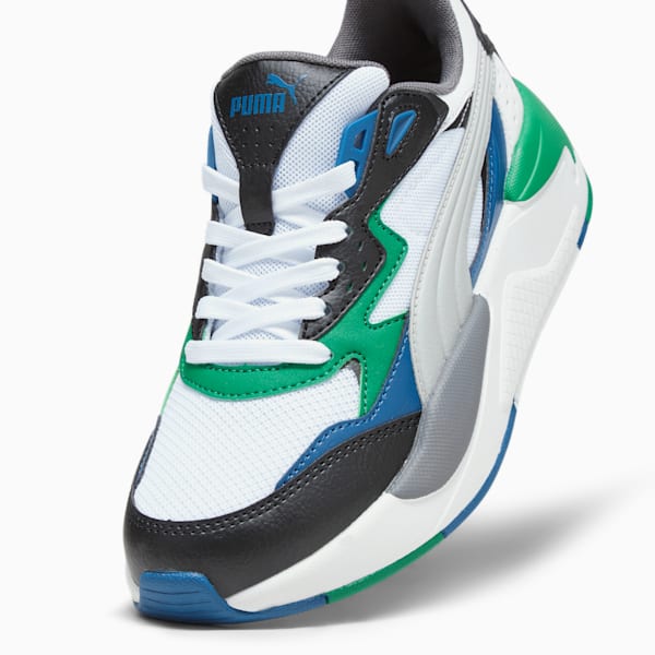 X-Ray Speed Kids Sneakers, PUMA White-Cool Light Gray-PUMA Black-Archive Green, extralarge-IND