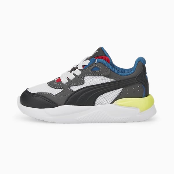 Tenis para bebés X-Ray Speed AC, Puma White-Puma Black-Dark Shadow-Vallarta Blue, extralarge