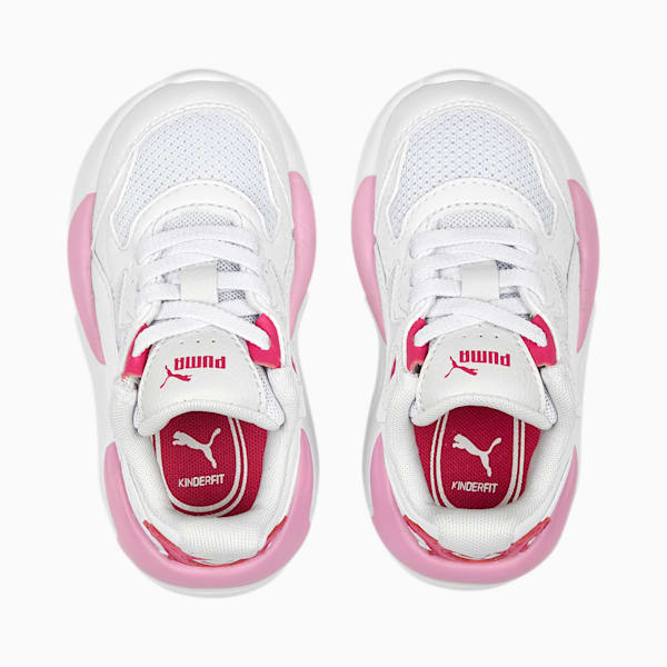 Tenis para bebés X-Ray Speed AC, PUMA White-Glowing Pink-Lilac Chiffon, extralarge