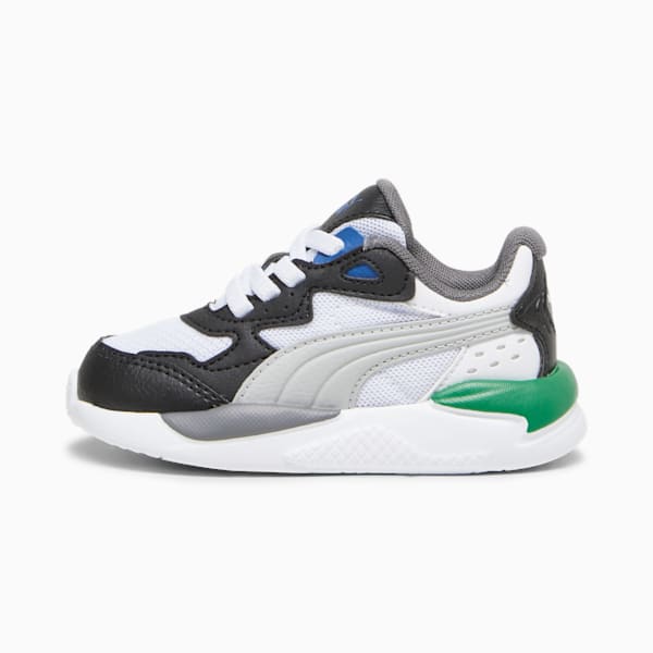 Tenis para bebés X-Ray Speed AC, PUMA White-Cool Light Gray-PUMA Black-Archive Green, extralarge