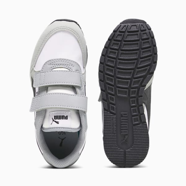 ST Runner v3 NL Little Kids' Shoes, PUMA White-PUMA Black-Cool Mid Gray, extralarge