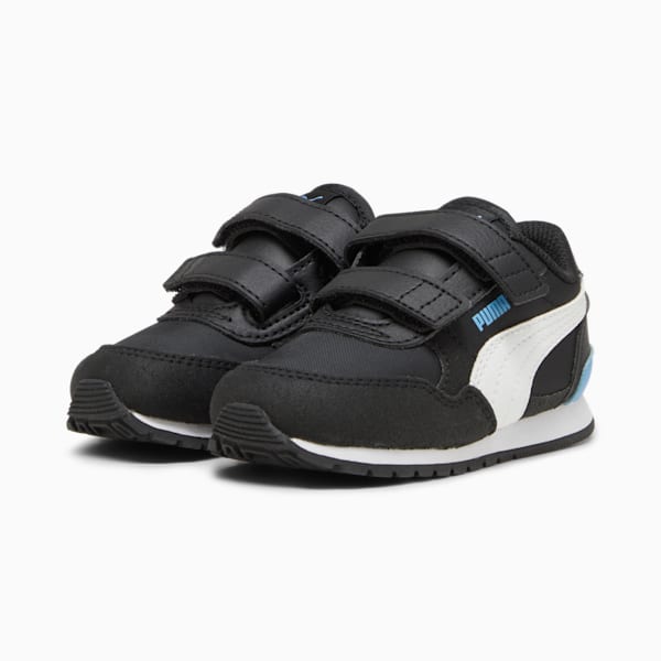 Tenis para bebés ST Runner v3 NL AC, PUMA Black-PUMA White-Regal Blue, extralarge