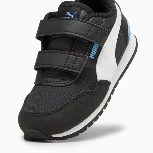 Tenis para bebés ST Runner v3 NL AC, PUMA Black-PUMA White-Regal Blue, extralarge