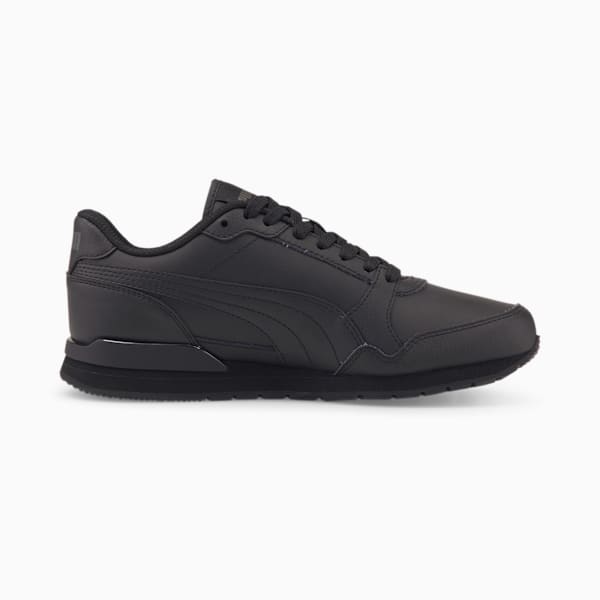 NEW Puma ST Runner v3 L Men's Black/Black Leather Sneakers (Various Sizes)