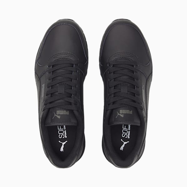 Chaussures ST Runner v3 Leather Jeune, Puma Black-Puma Black, extralarge