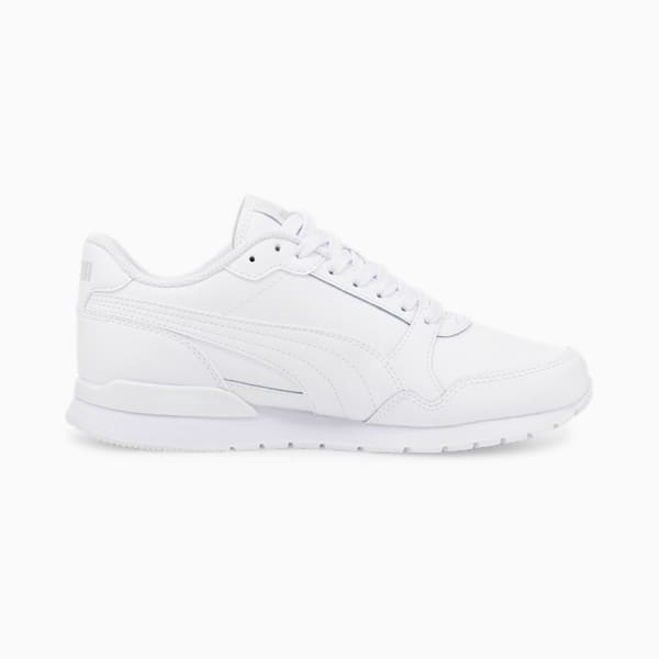 ST Runner v3 Leather Sneakers Big Kids, Puma White-Puma White, extralarge