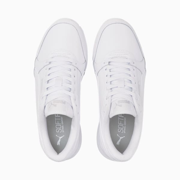 ST Runner v3 Leather Sneakers Big Kids, Puma White-Puma White, extralarge