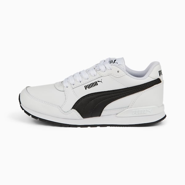 Tenis de cuero para jóvenes ST Runner v3, Puma White-Puma Black, extralarge