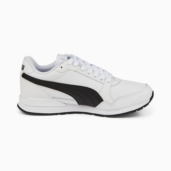 Tenis de cuero para jóvenes ST Runner v3, Puma White-Puma Black, extralarge