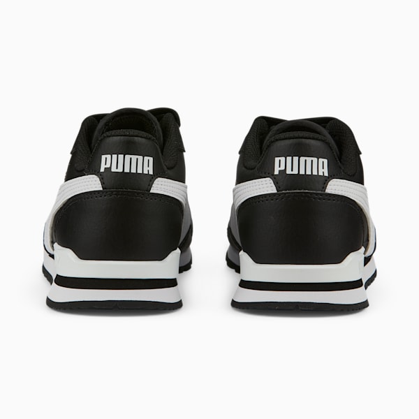 ST Runner v3 Leather Sneakers Big Kids, Puma Black-Puma White, extralarge