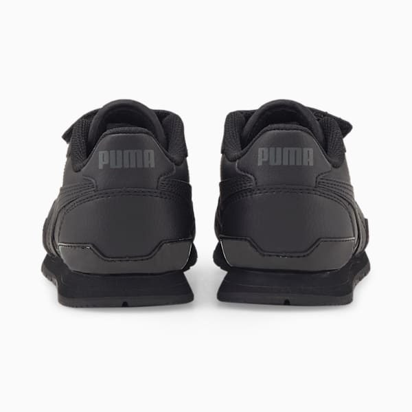 Zapatos deportivos de cuero ST Runner v3 para niños pequeños, Puma Black-Puma Black