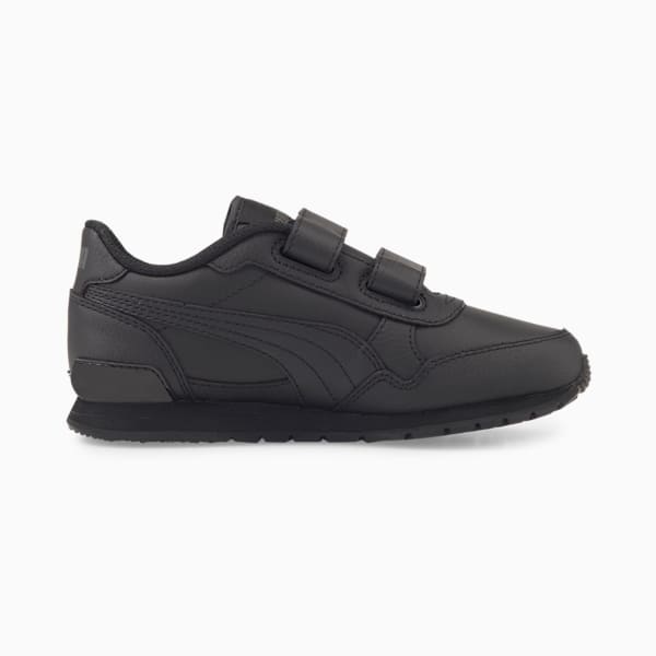 ST Runner v3 Leather Little Kids' Sneakers, Puma Black-Puma Black, extralarge