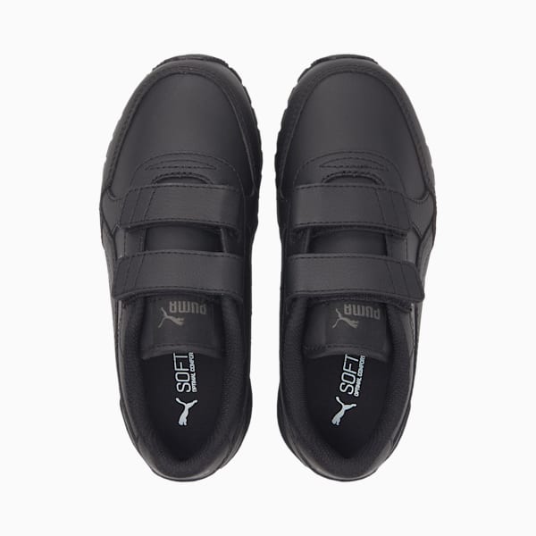 Tenis para niños ST Runner v3 Leather, Puma Black-Puma Black, extralarge