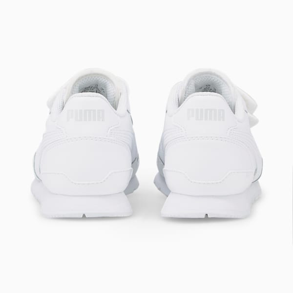 ST Runner v3 Leather Little Kids' Sneakers, Puma White-Puma White, extralarge