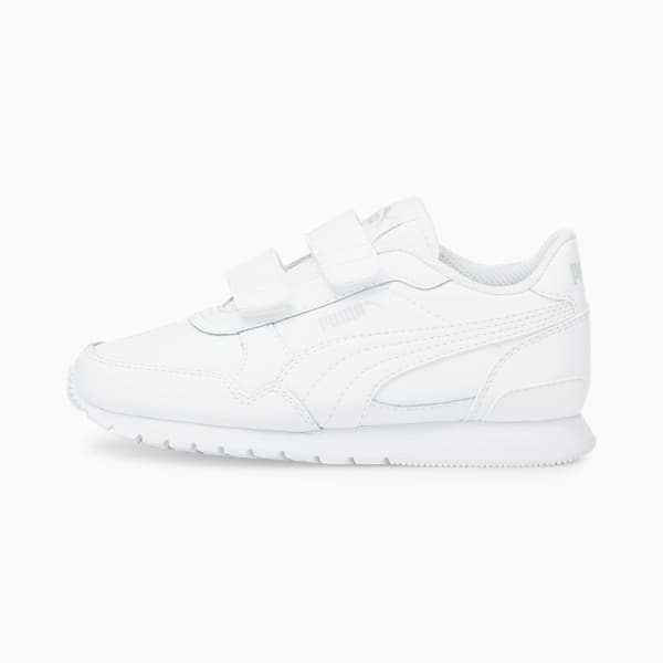 Tenis para niños ST Runner v3 Leather, Puma White-Puma White, extralarge