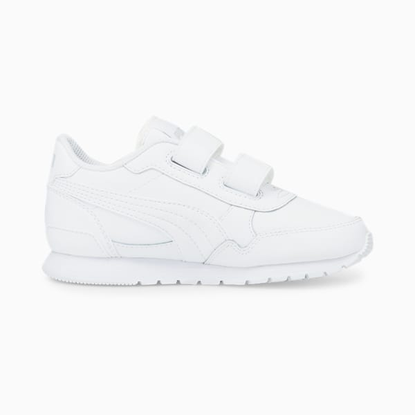 ST Runner v3 Leather Little Kids' Sneakers, Puma White-Puma White, extralarge