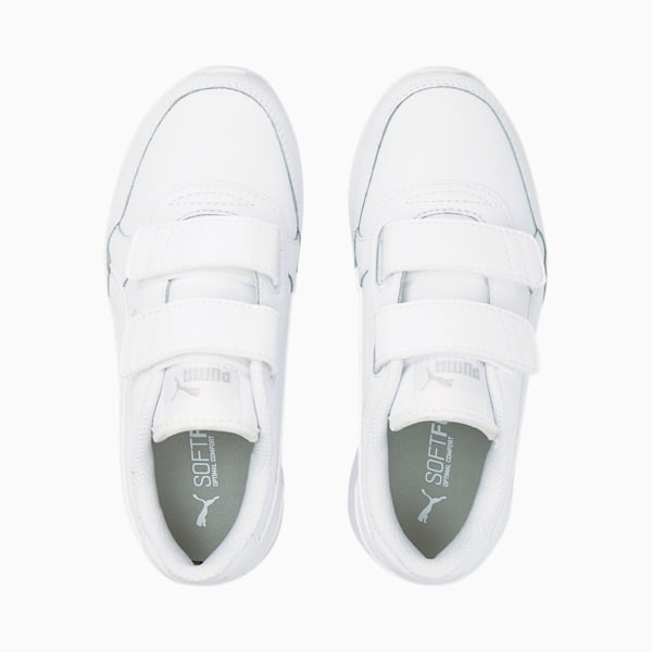 Tenis para niños ST Runner v3 Leather, Puma White-Puma White, extralarge