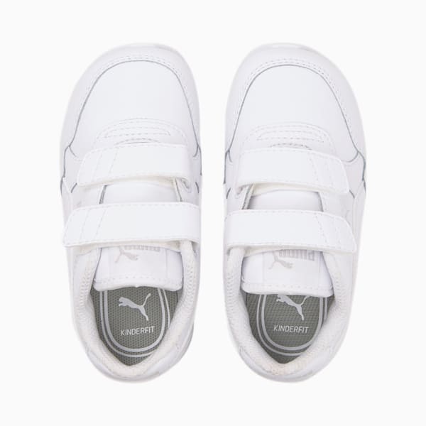 ST Runner v3 Leather Toddler Shoes, Puma White-Puma White, extralarge