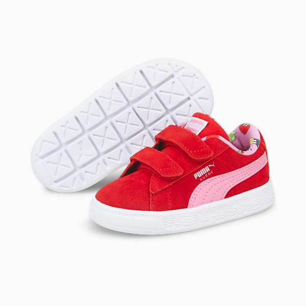 Suede Light Flex Fruitmates Toddlers' Shoes, High Risk Red-PRISM PINK, extralarge