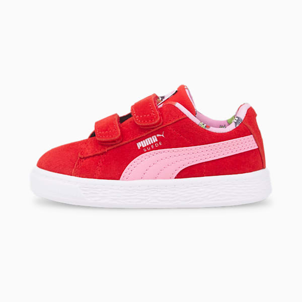 Suede Light Flex Fruitmates Toddlers' Shoes, High Risk Red-PRISM PINK, extralarge