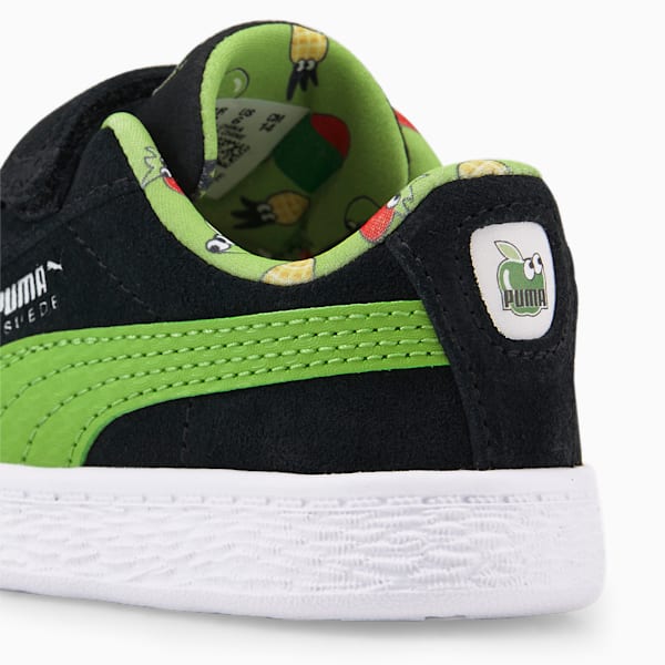 Suede Light Flex Fruitmates Toddlers' Shoes, Puma Black-Greenery, extralarge