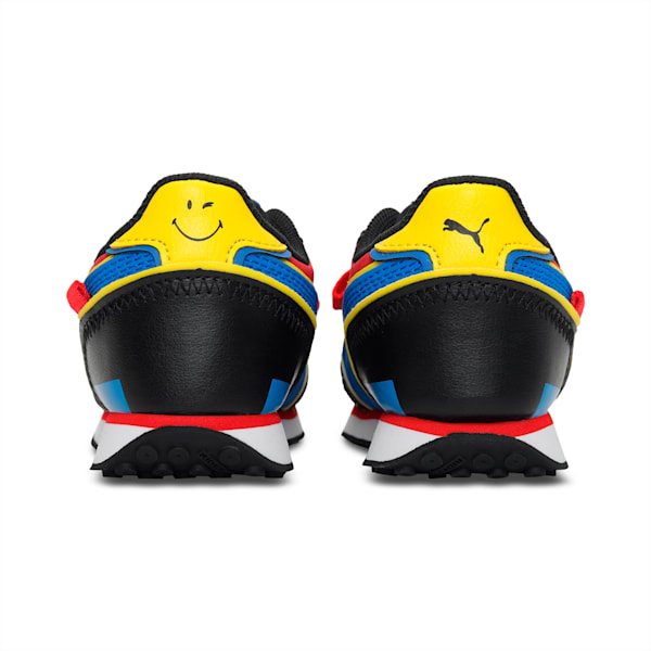 PUMA x SMILEY WORLD Future Rider Babies' Sneakers, Puma Black-Royal Blue, extralarge-IND