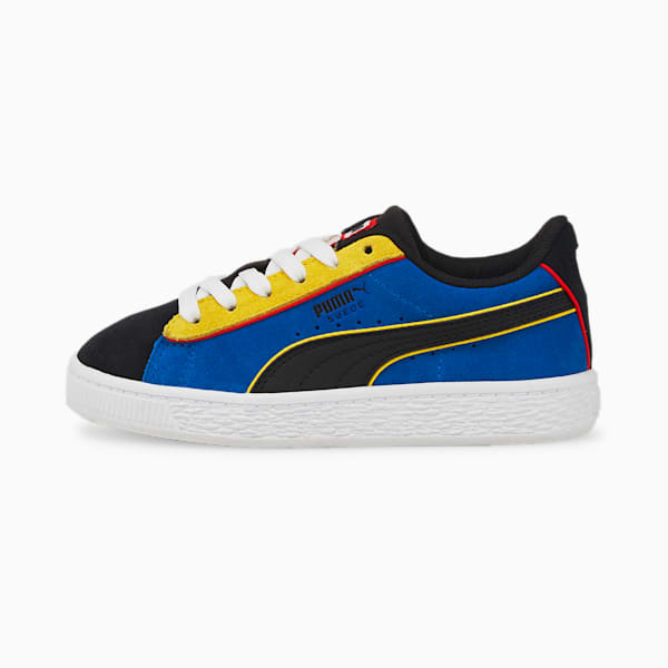 PUMA x SMILEYWORLD Suede Little Kids' Shoes, Puma Royal-Puma Black, extralarge