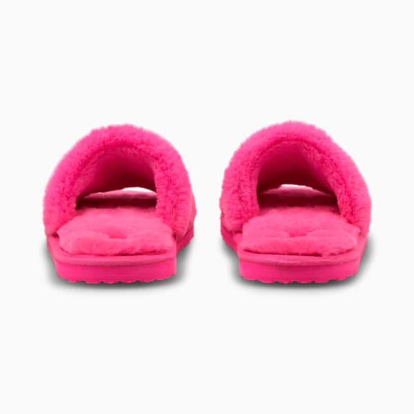 Pantunflas Fluff, Fluo Pink-Puma White, extralarge