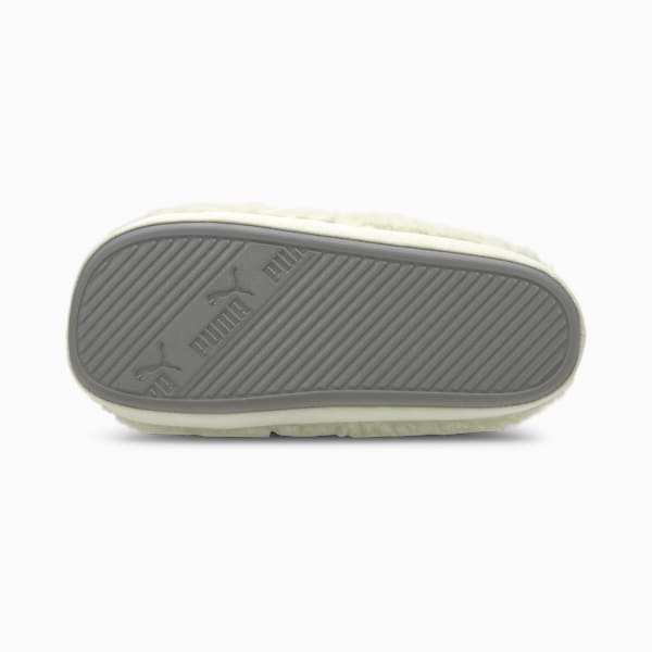 Scuff Sherpa Slippers, Whisper White-Puma Black, extralarge