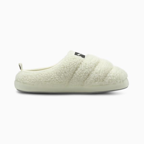 Scuff Sherpa Slippers, Whisper White-Puma Black, extralarge